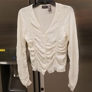 💕MEXX💕 White Button Down Cardigan Sweater